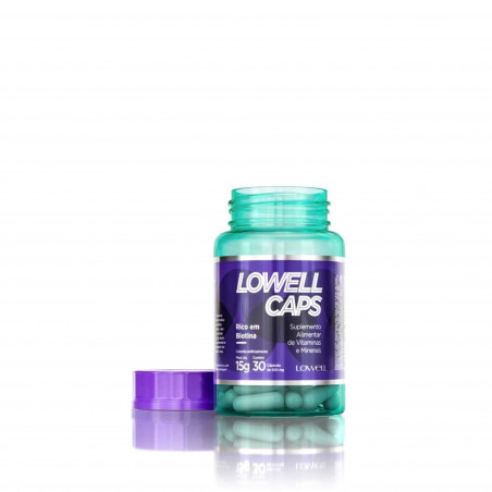 Complément alimentaire en vitamines et minéraux Lowell Caps 30 gélules (flacon ouvert)