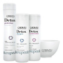 Kit Home Care Detox Cadiveu : 1 shampoing 250ML + 1 protéine 320ML + 1 après-shampoing 250ML (+ 1 bol offert) : contenu