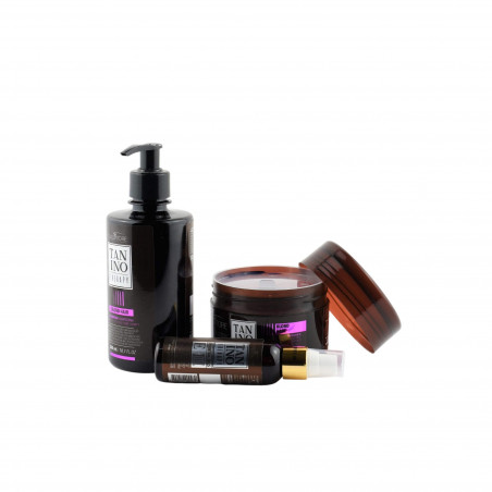 Kit Premium Blond Treatment Tanino Therapy Salvatore shampoing + masque (ouvert) + huiles essentielles E
