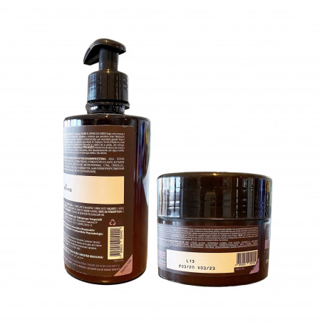 Kit home care réparateur Chemical Repair Tanino Therapy Salvatore shampoing 300ML + masque 250ML (dos)