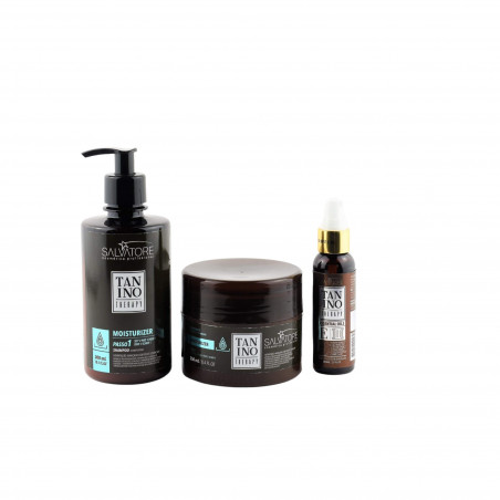 Kit Premium Moisturizer Tanino Therapy Salvatore shampoing (300ML) + masque (250ML) + huiles essentielles E (60ML)