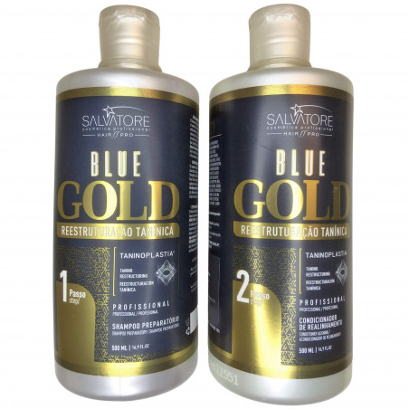 Kit lissage tanin Blue Gold Salvatore 2x500ml