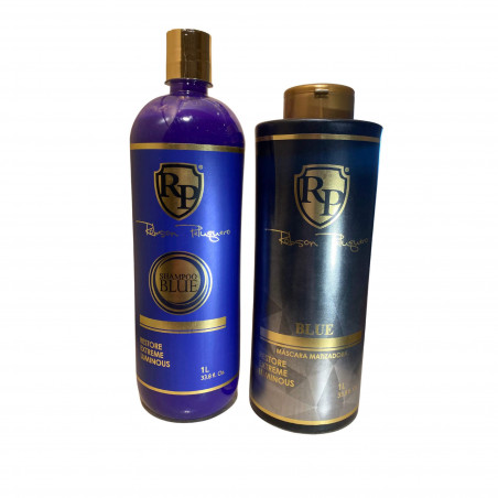 Kit shampoing & patine fortifiante Toner Blue Robson Peluquero 2x1L