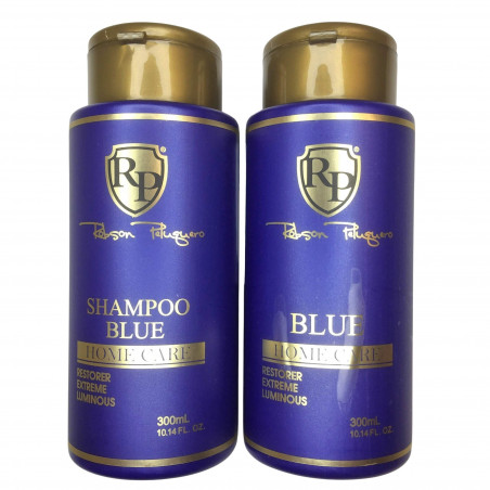 Kit shampoing & patine Blue Home Care Robson Peluquero 2x300ML