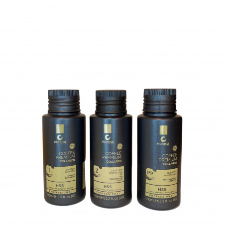 Mini-kit régénérant Coffee Premium Collagen Honma Tokyo 3 x 100 ml