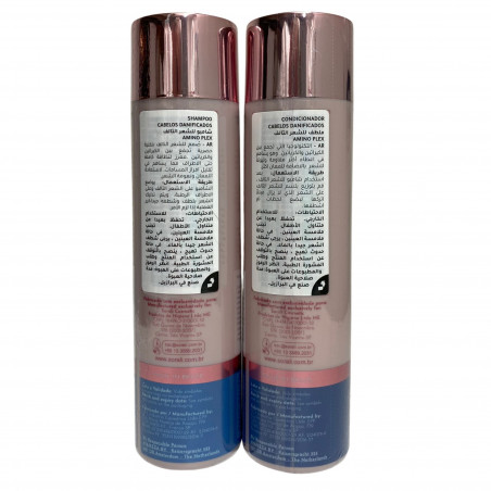 Shampoing & après-shampoing réparateurs Amino Plex Sorali 2x300ML (dos 2)